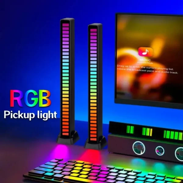 RGB Sound Control LED Rhythm Light for Gaming & Decor